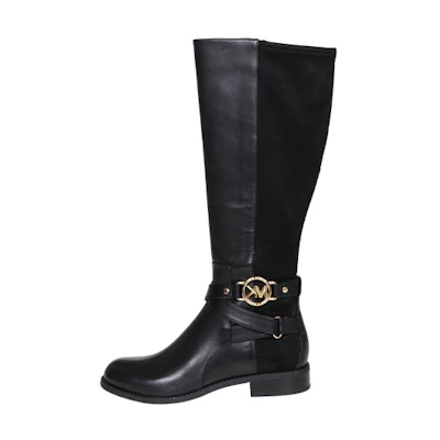 (W) MICHAEL KORS Leather High-Top Black 'Fashion Zip'