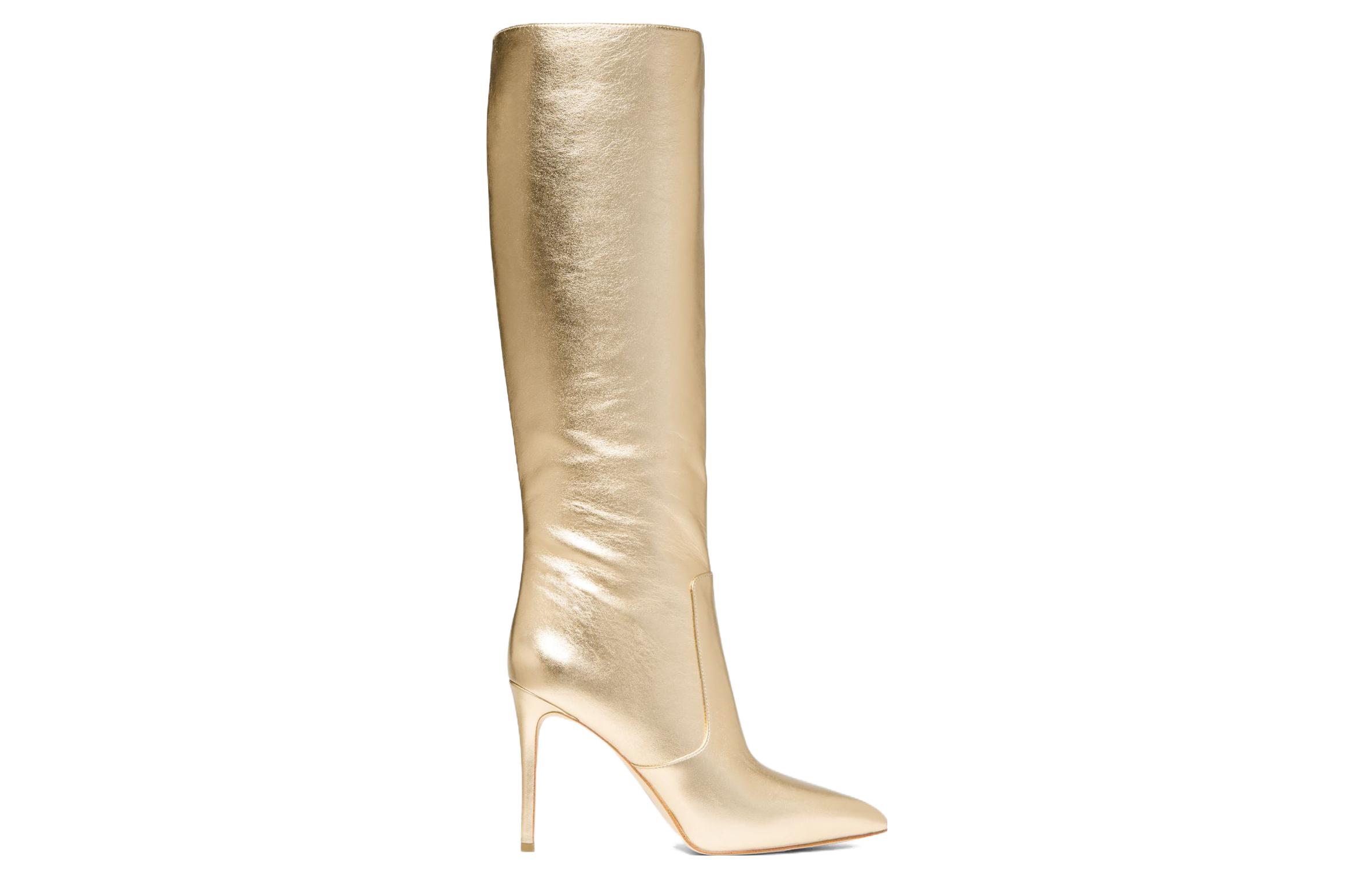 Order MICHAEL KORS 邁克高仕 皮革 簡約優雅舒適氣質 高筒靴 10cm 女款 金色