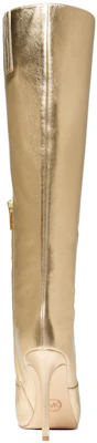 MICHAEL KORS 邁克高仕 皮革 簡約優雅舒適氣質 高筒靴 10cm 女款 金色 Shop MICHAEL KORS 邁克高仕 皮革 簡約優雅舒適氣質 高筒靴 10cm 女款 金色