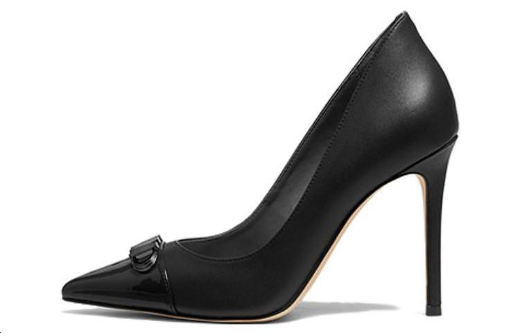 (W) MICHAEL KORS Leather High Heel Pumps 'Black CMFT'