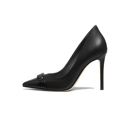 (W) MICHAEL KORS Leather High Heel Pumps 'Black CMFT'