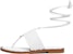 (W) MICHAEL KORS Sandal Fesyen Kulit Bertali Putih 40S3JGFA2L