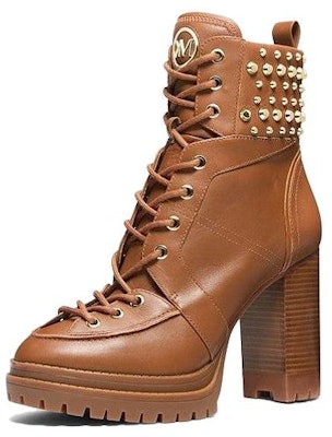 (Women) MICHAEL KORS Leather Lace-Up Ankle Boots 'Brown' 40F3YVHE8L0230 Lookbook (Women) MICHAEL KORS Leather Lace-Up Ankle Boots 'Brown' 40F3YVHE8L0230