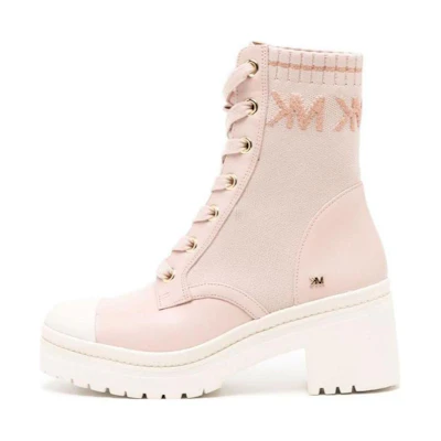 (W) MICHAEL KORS Leather Lace-Up Mid-Top Boots 'Pink Martin'