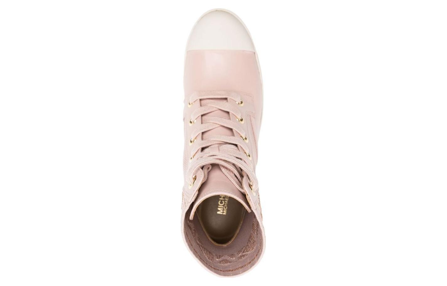 (W) MICHAEL KORS Leather Lace-Up Mid-Top Boots 'Pink Martin' 圖 5