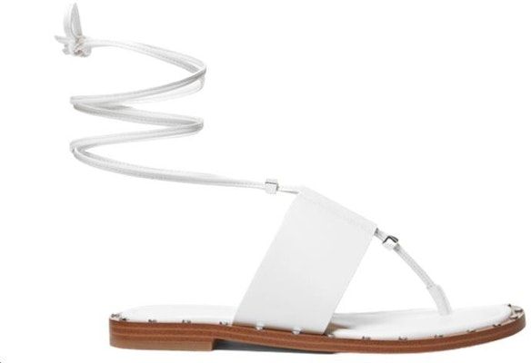 (W) MICHAEL KORS Sandal Fesyen Kulit Bertali Putih 40S3JGFA2L Order (W) MICHAEL KORS Sandal Fesyen Kulit Bertali Putih 40S3JGFA2L