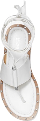 (W) MICHAEL KORS Sandal Fesyen Kulit Bertali Putih 40S3JGFA2L Shop (W) MICHAEL KORS Sandal Fesyen Kulit Bertali Putih 40S3JGFA2L