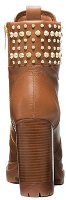 MICHAEL KORS 麥可高仕 皮革 圓頭綁帶 短靴 4cm 女款 棕色 Shop MICHAEL KORS 麥可高仕 皮革 圓頭綁帶 短靴 4cm 女款 棕色