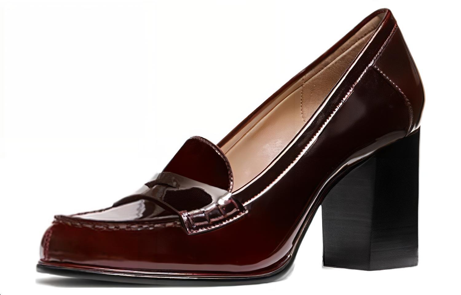 (W) MICHAEL KORS Leather Loafer 'Deep Red' 圖 4