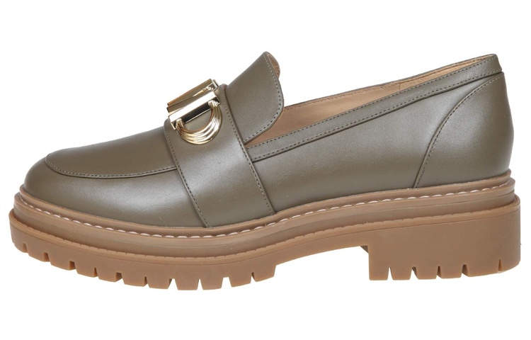 (W) MICHAEL KORS Leather Loafer 'Green Fashion'