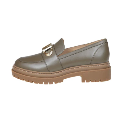 (W) MICHAEL KORS Leather Loafer 'Green Fashion'
