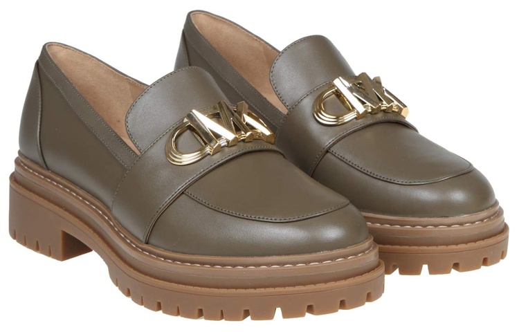 (W) MICHAEL KORS Leather Loafer 'Green Fashion' 圖 2