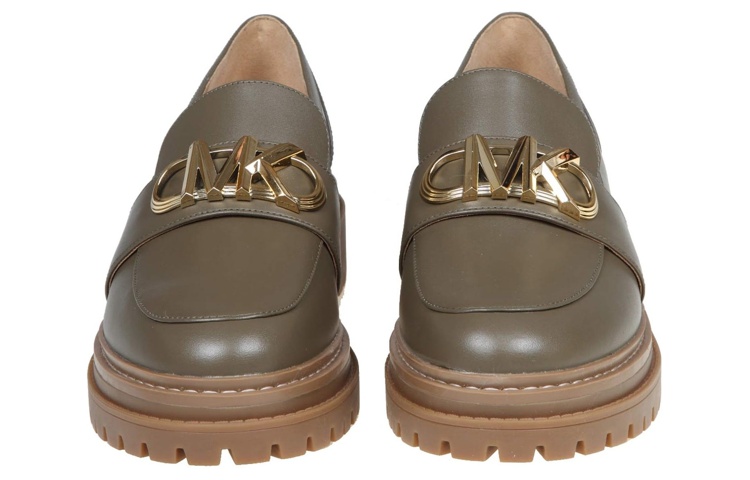 (W) MICHAEL KORS Leather Loafer 'Green Fashion' 圖 4