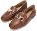 Lookbook (W) MICHAEL KORS Kasut Loafers Kulit 'Tan Cowhide' 40T1IZFP1L