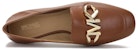 (W) MICHAEL KORS Kasut Loafers Kulit 'Tan Cowhide' 40T1IZFP1L