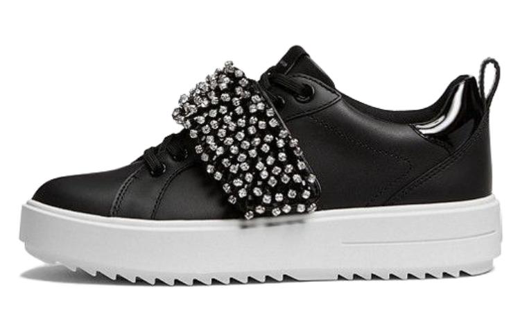 (W) MICHAEL KORS Leather Low-Top 'Fashion Black'