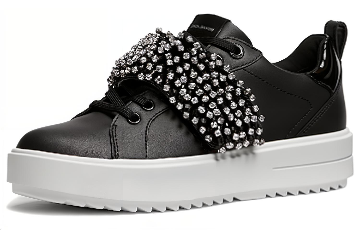 (W) MICHAEL KORS Leather Low-Top 'Fashion Black' 圖 3