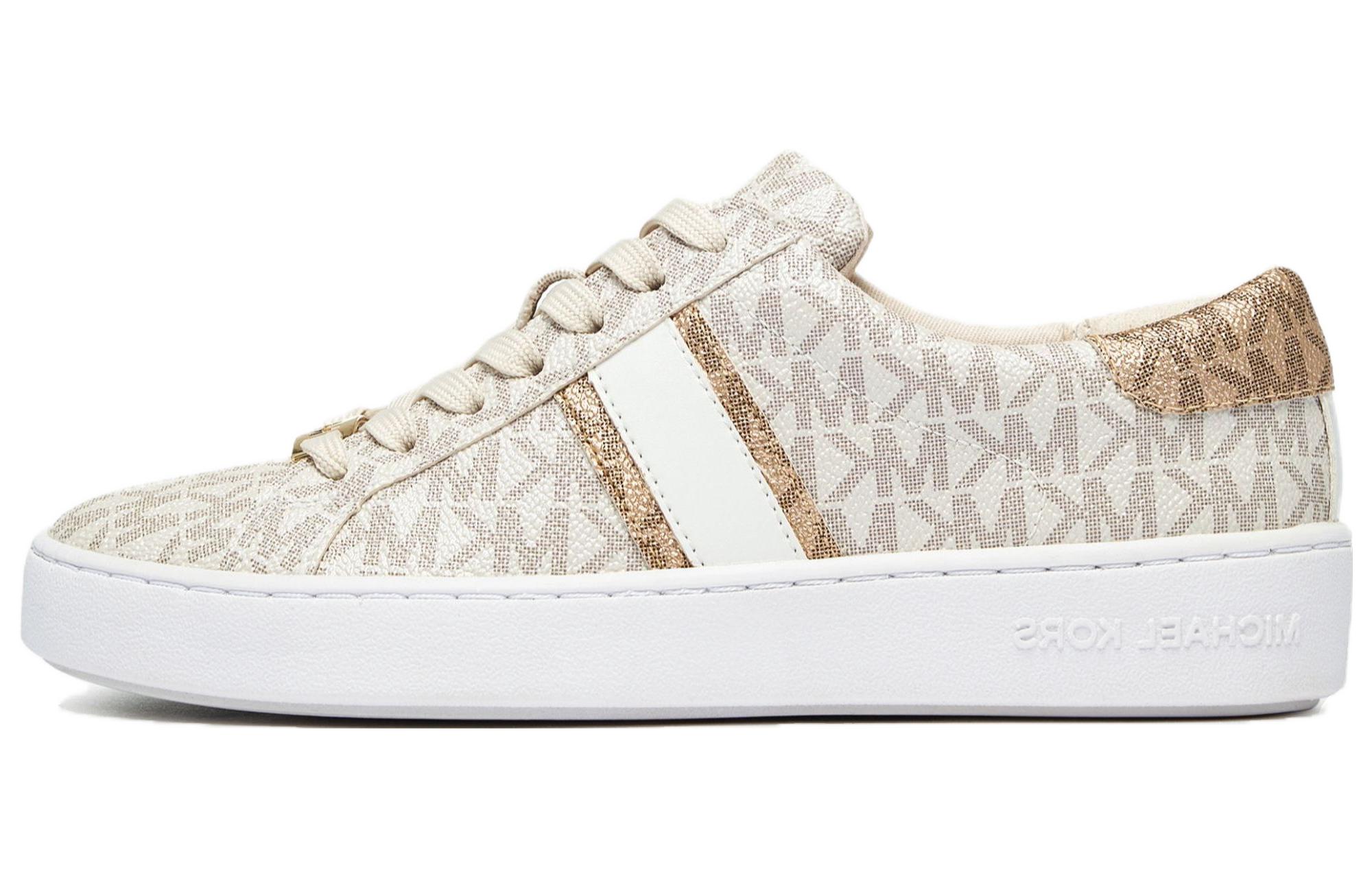 (Women) MICHAEL KORS Leather Low-Top Lace-Up 'Vanilla White' 43F3IRFS2B170