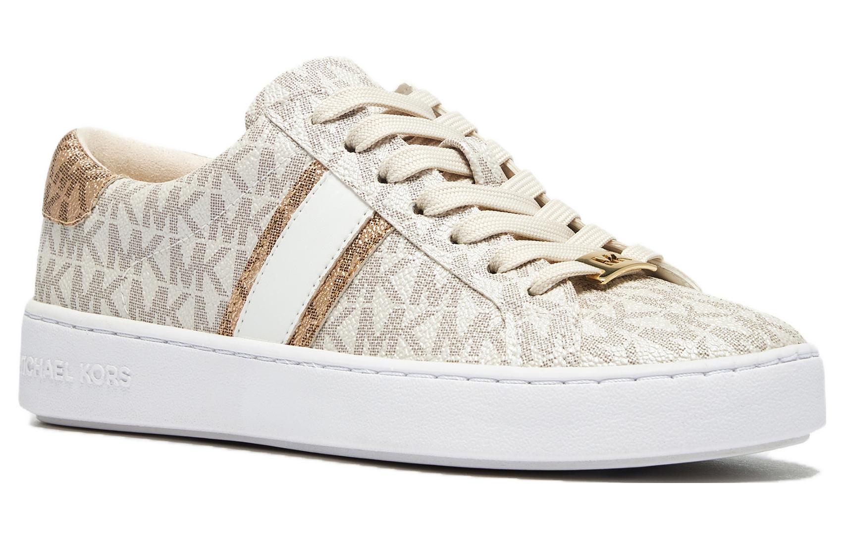 Order (Women) MICHAEL KORS Leather Low-Top Lace-Up 'Vanilla White' 43F3IRFS2B170