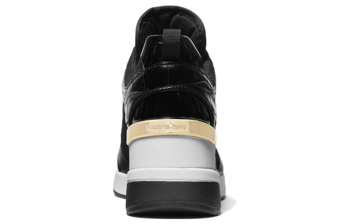 (W) MICHAEL KORS Leather Low-Top Sneaker 'Black Lace-Up' 圖 4