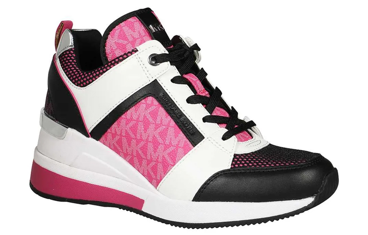 (W) MICHAEL KORS Leather Low-Top 'Patchwork White Pink Black' 圖 3