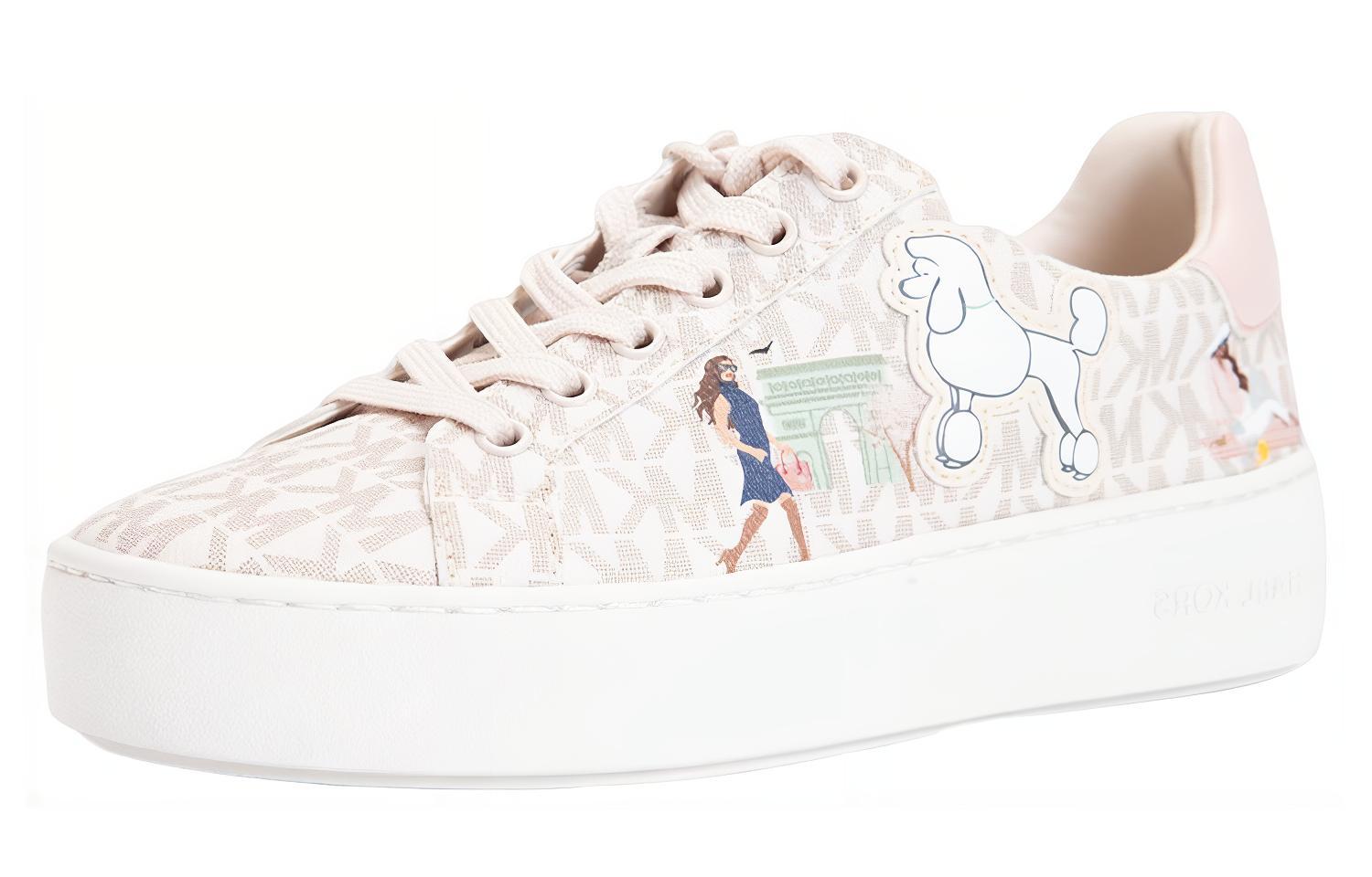 (W) MICHAEL KORS Leather Low Top 'Pink Fashion'