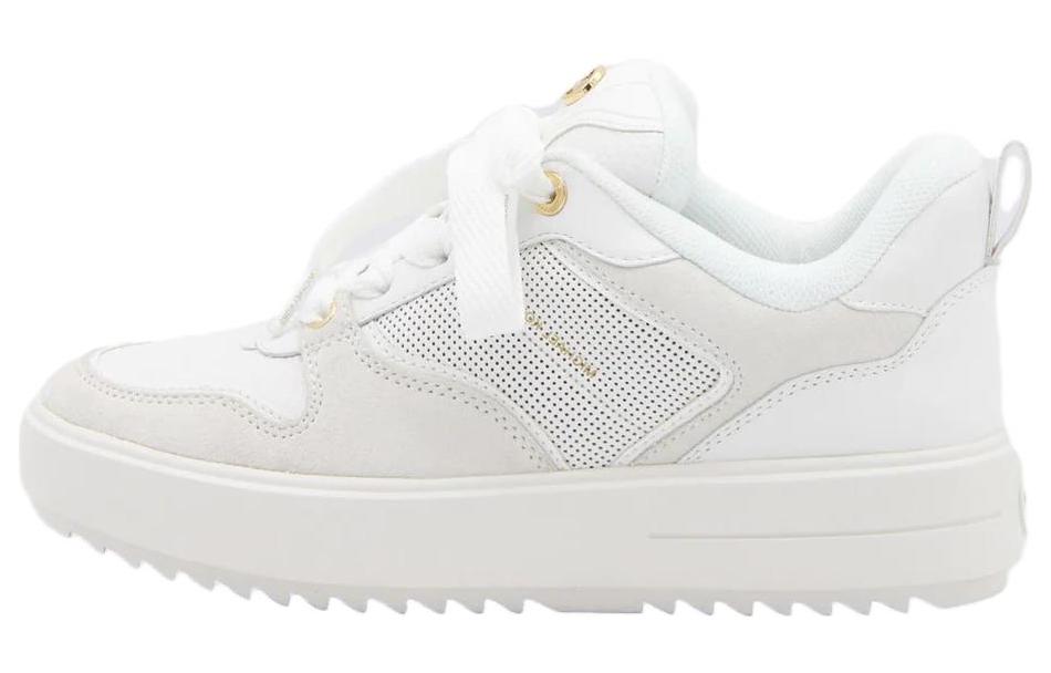 (Women) MICHAEL KORS Leather Low-Top 'White' 43F3RMFS1L085