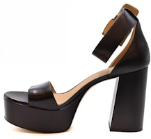 (Women) MICHAEL KORS Leather Open-Toe Buckle Mule 'Black' 40F2TRMS1L001 (Women) MICHAEL KORS Leather Open-Toe Buckle Mule 'Black' 40F2TRMS1L001