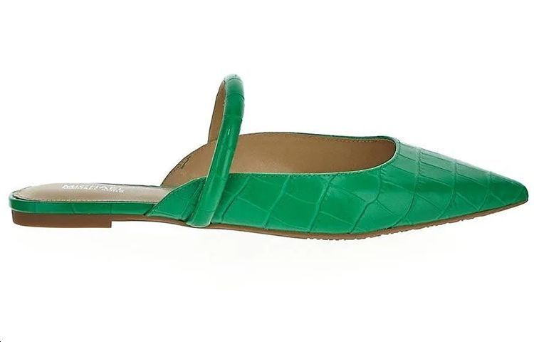 (W) MICHAEL KORS Leather Open-Toe Fashion Slide 'Green' 圖 2