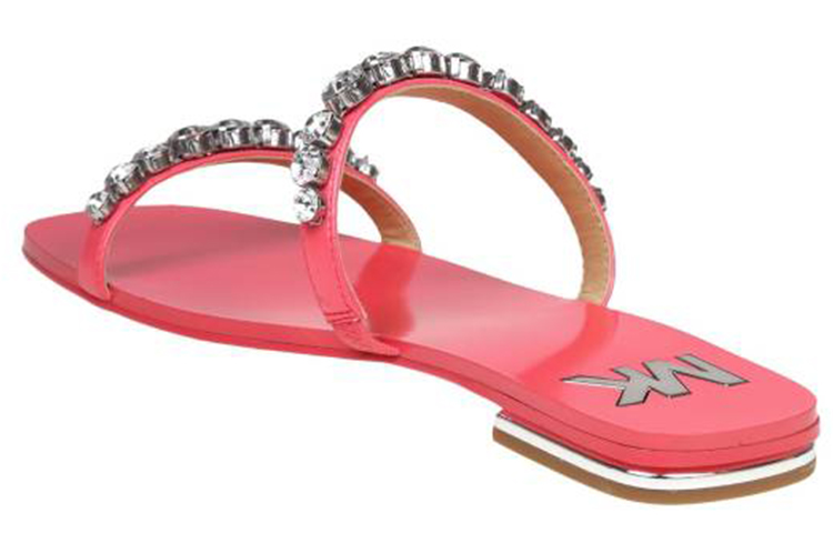 (W) MICHAEL KORS Leather Open-Toe Slide 'Fashion Pink' 圖 3