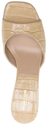 (Women) MICHAEL KORS Leather Peep-Toe Slide 'Beige' 46S3ARMP6C Shop (Women) MICHAEL KORS Leather Peep-Toe Slide 'Beige' 46S3ARMP6C