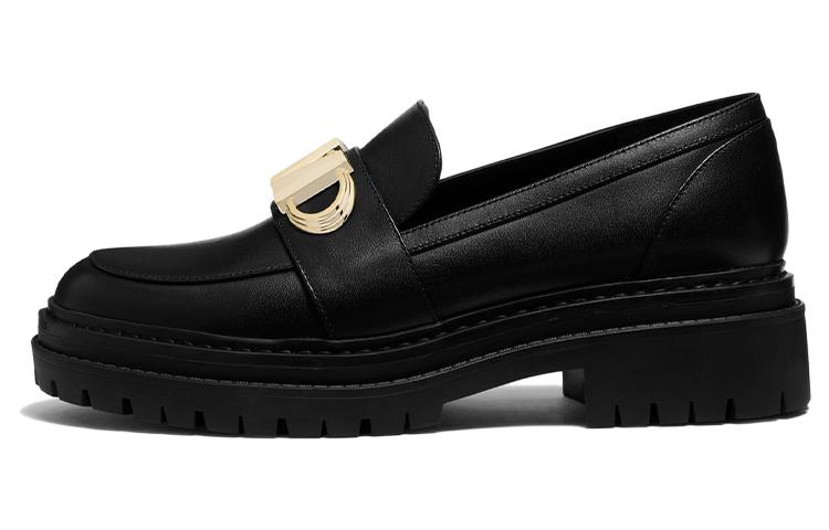 (Women) MICHAEL KORS Leather Penny Loafers 'Black' 40F2PKFP1L