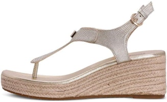 (Women) MICHAEL KORS Leather Platform Sandal 'Silver' 40T0LAMS1M740 (Women) MICHAEL KORS Leather Platform Sandal 'Silver' 40T0LAMS1M740