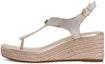 Buy (Women) MICHAEL KORS Leather Platform Sandal 'Silver' 40T0LAMS1M740