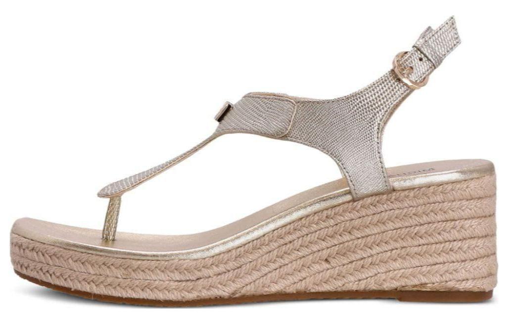 (Women) MICHAEL KORS Leather Platform Sandal 'Silver' 40T0LAMS1M740
