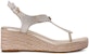 (Women) MICHAEL KORS Leather Platform Sandal 'Silver' 40T0LAMS1M740