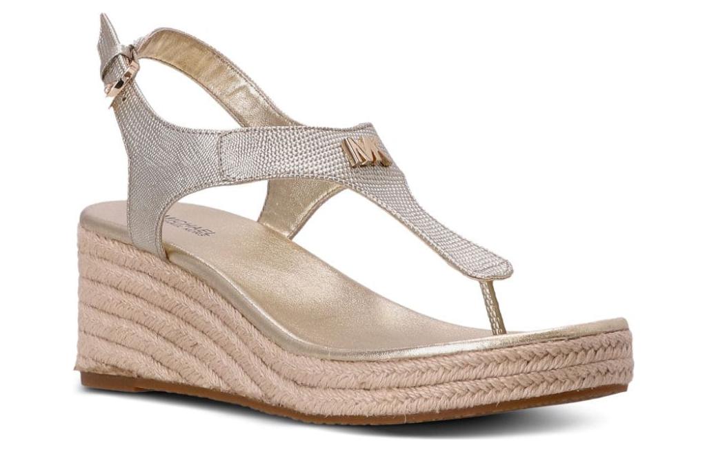 Lookbook (W) Sandal Michael Kors Platform Kulit 'Silver' 40T0LAMS1M740