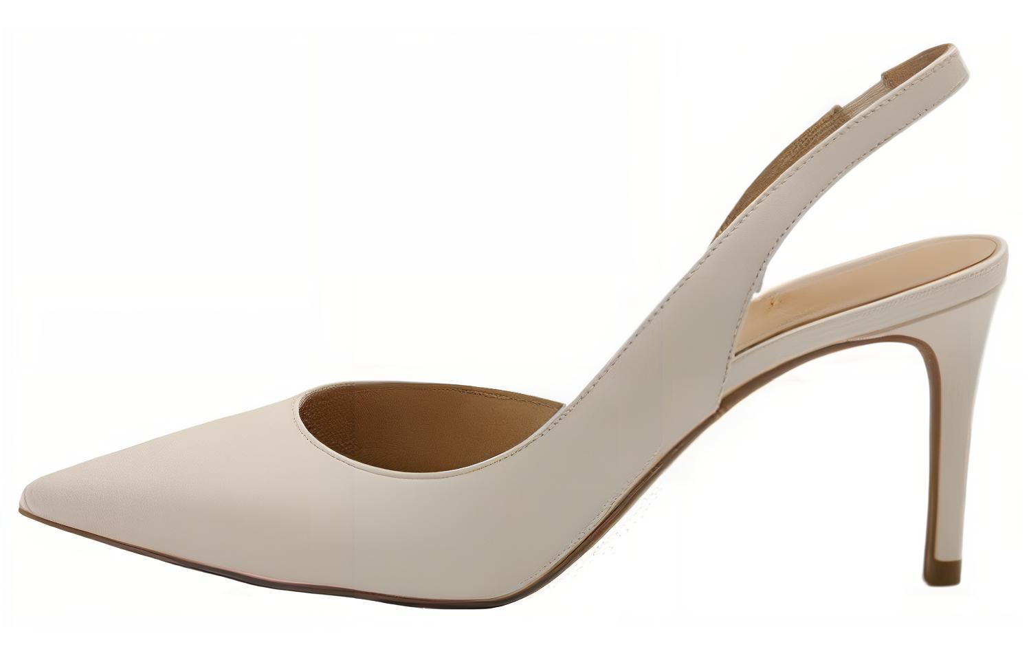 (Women) MICHAEL KORS Leather Pointed-Toe Stiletto 'Grey' 40R4HNMP1L289