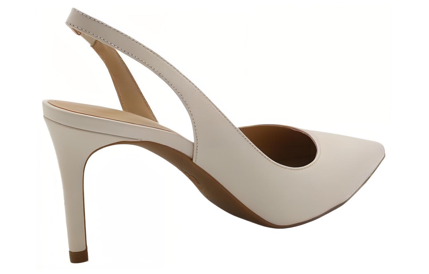 Order (W) MICHAEL KORS Sepatu Stiletto Kulit Ujung Lancip 'Abu-abu' 40R4HNMP1L289