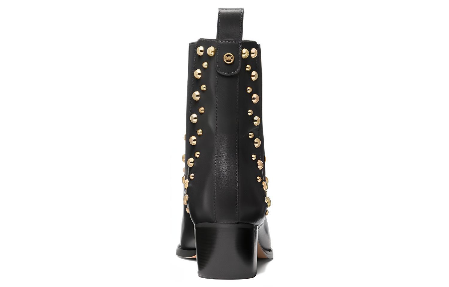 (W) MICHAEL KORS Leather Pointed Toe Chelsea Boots 'Black CMFT Temperament' 圖 4