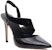 (W) MICHAEL KORS Kulit Tumit Tinggi Slip-On Runcing 'Hitam' 40T1JUHG1A001