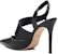 (W) MICHAEL KORS Kulit Tumit Tinggi Slip-On Runcing 'Hitam' 40T1JUHG1A001
