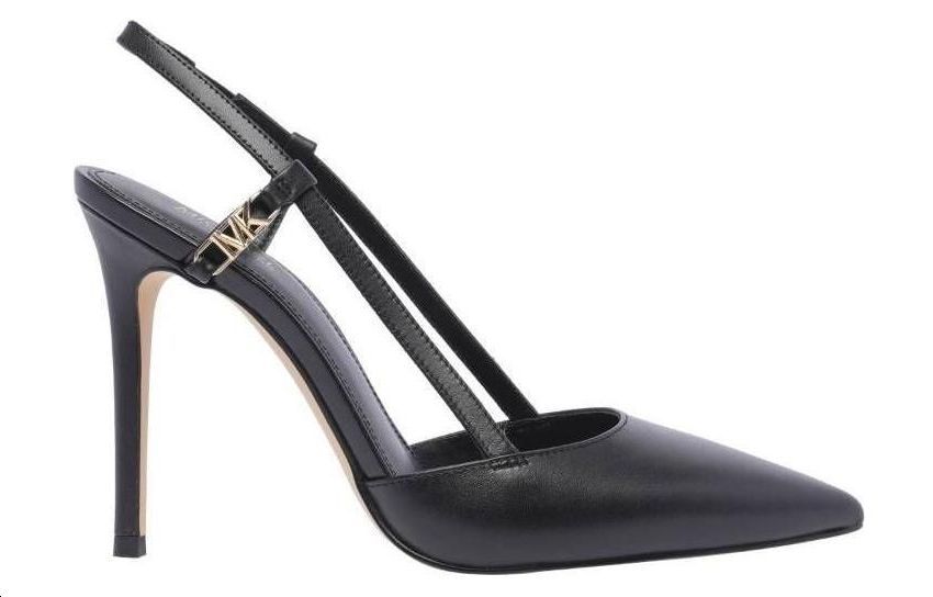 (W) MICHAEL KORS Leather Pointed Toe Stiletto 'Black' 圖 2
