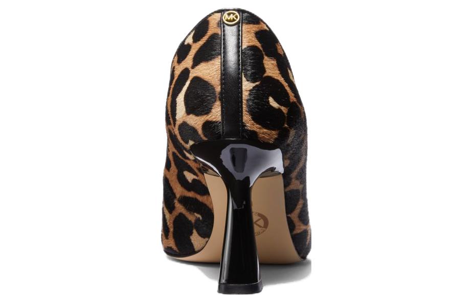 (W) MICHAEL KORS Leather Pointed Toe Stiletto 'Black' 圖 4