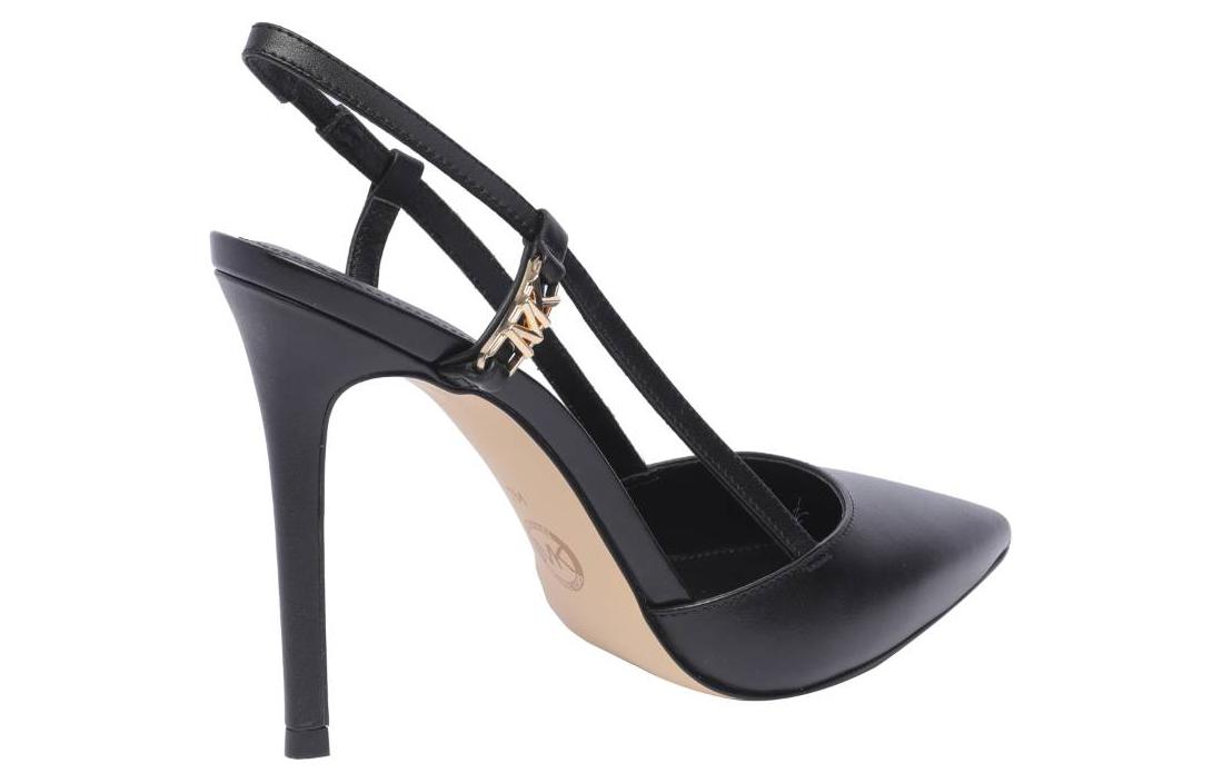(W) MICHAEL KORS Leather Pointed Toe Stiletto 'Black' 圖 4