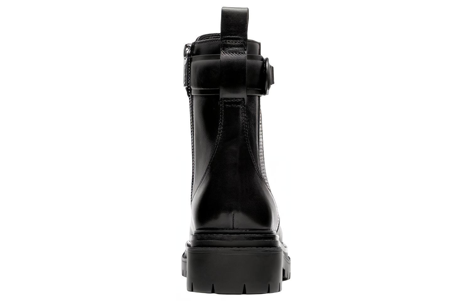 Purchase (Women) MICHAEL KORS Leather Round-Toe Lace-Up Ankle Boot 'Black' 40F1SRFE6L001