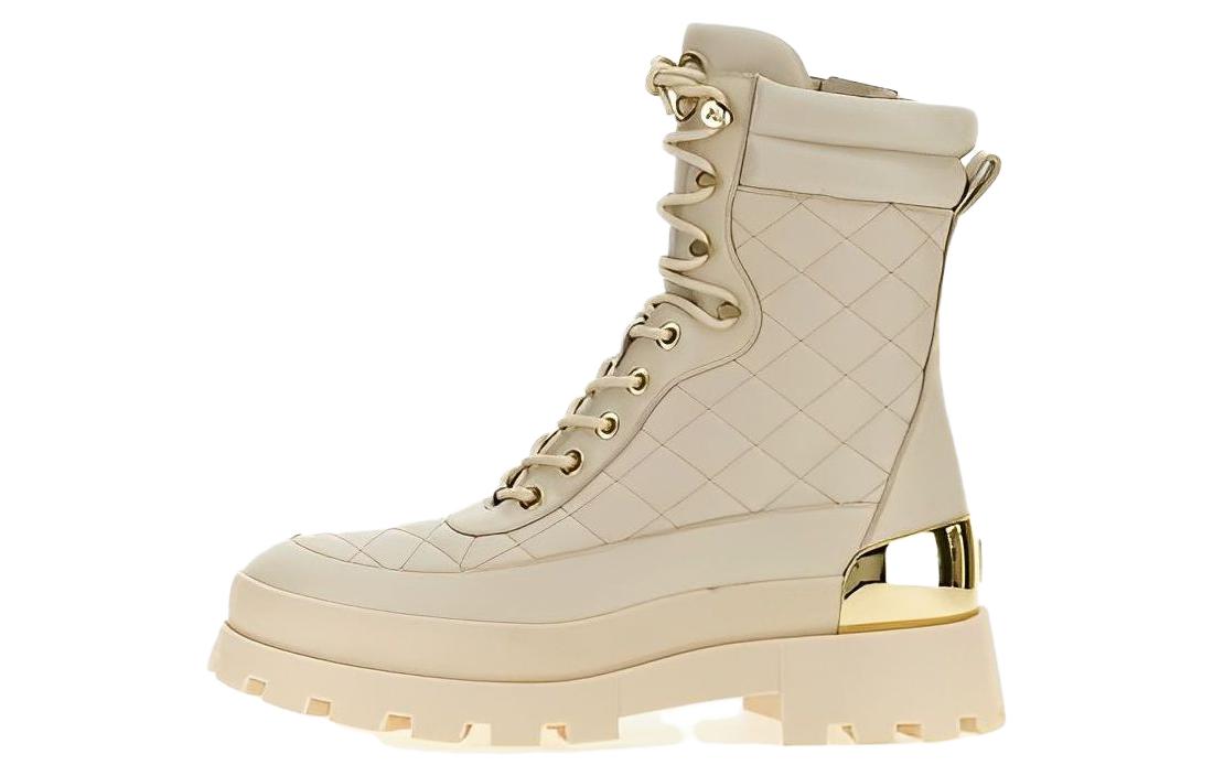 (Women) MICHAEL KORS Leather Round Toe Comfort Ankle Boot 'Light Brown' 40F3RWFE1L289