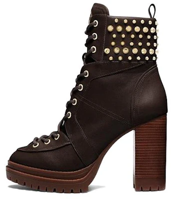 (Women) MICHAEL KORS Leather Round Toe Lace-Up Ankle Boot 'Black' 40F3YVHE8L0201 Buy (Women) MICHAEL KORS Leather Round Toe Lace-Up Ankle Boot 'Black' 40F3YVHE8L0201