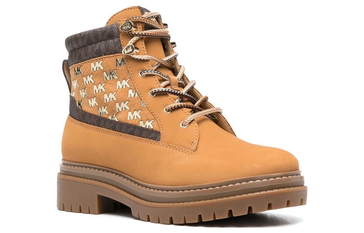 Order (W) MICHAEL KORS Sepatu Boot Ankle Kulit Coklat Tali Bulat 40T2TUFE5L147