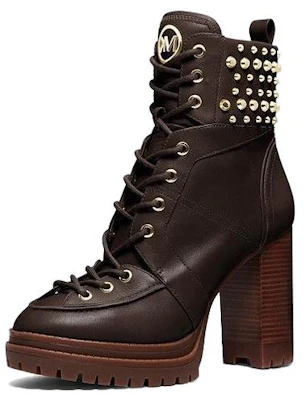 (Women) MICHAEL KORS Leather Round Toe Lace-Up Ankle Boot 'Black' 40F3YVHE8L0201 Lookbook (Women) MICHAEL KORS Leather Round Toe Lace-Up Ankle Boot 'Black' 40F3YVHE8L0201